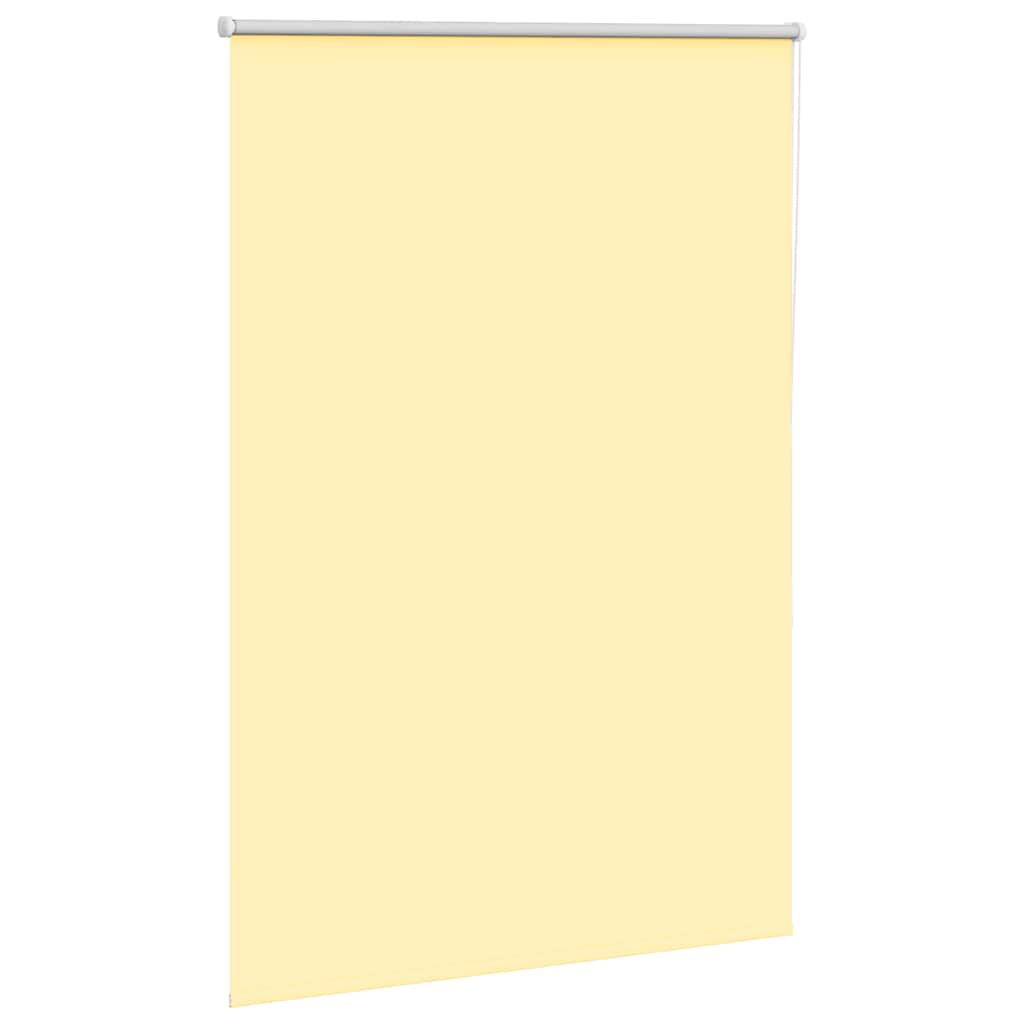 Vidaxl rolgordijn verduisterend 110x130 cm stofbreedte 105,7 cm geel