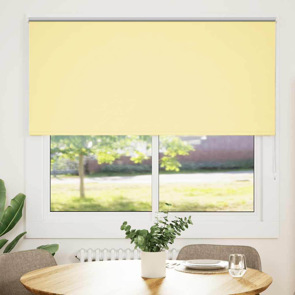 Vidaxl rolgordijn 165x130 cm verduisterend 161,6 cm polyester geel