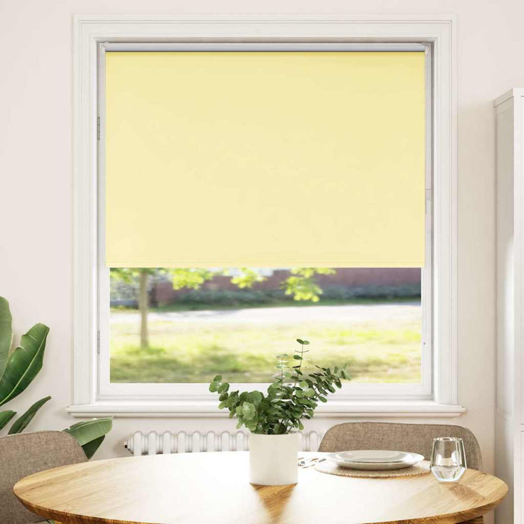 Vidaxl rolgordijn verduisterend 105x150 cm stofbreedte 100,7 cm geel