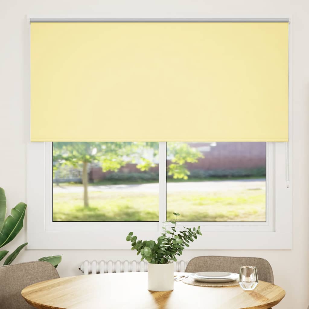 Vidaxl rolgordijn verduisterend 155x150 cm stofbreedte 151,6 cm geel