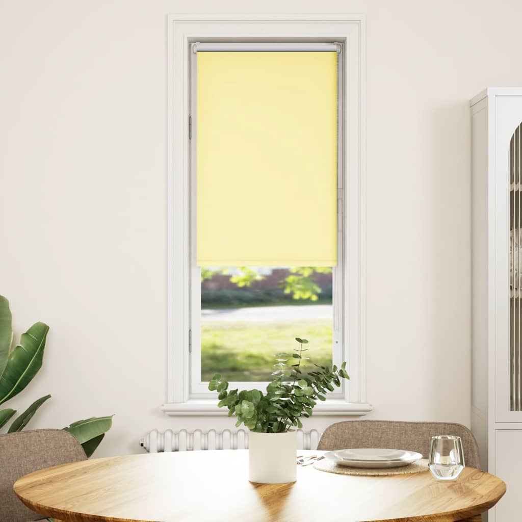 Vidaxl rolgordijn verduisterend 60x175 cm stofbreedte 55,7cm geel