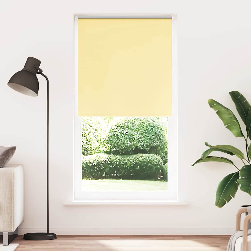 Vidaxl rolgordijn verduisterend 90x210 cm stofbreedte 85,7 cm geel