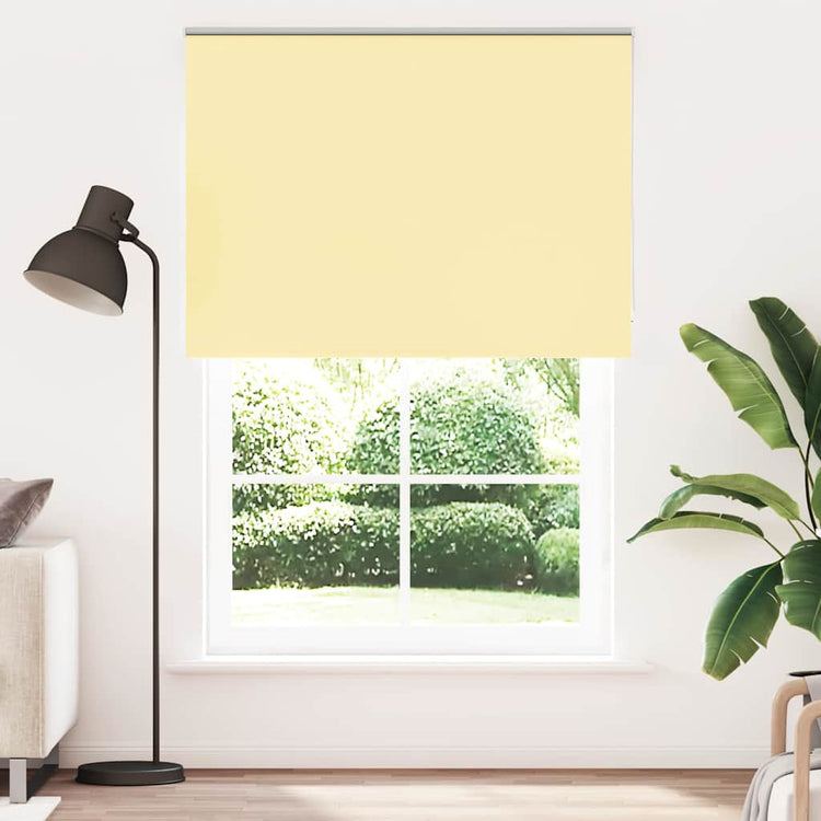 Vidaxl rolgordijn verduisterend 155x210 cm stofbreedte 151,6 cm geel