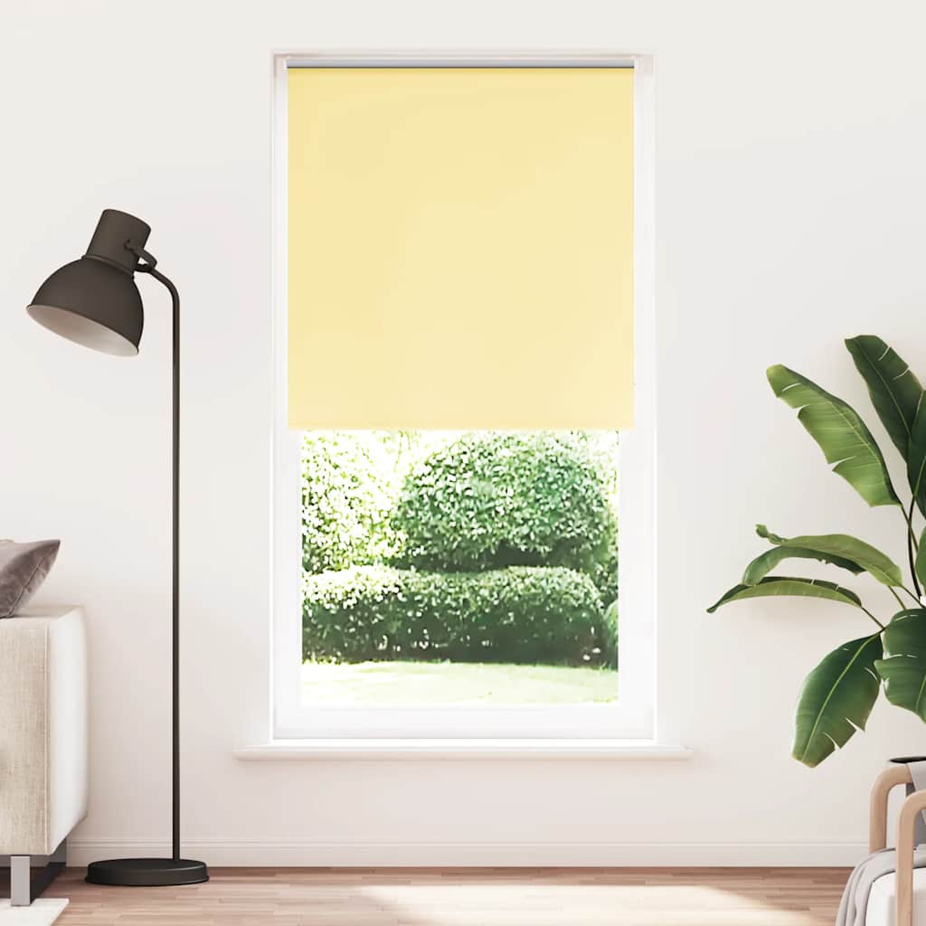 Vidaxl rolgordijn verduisterend 90x230 cm stofbreedte 85,7cm geel