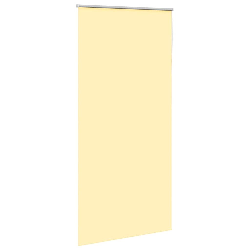 Vidaxl rolgordijn verduisterend 90x230 cm stofbreedte 85,7cm geel