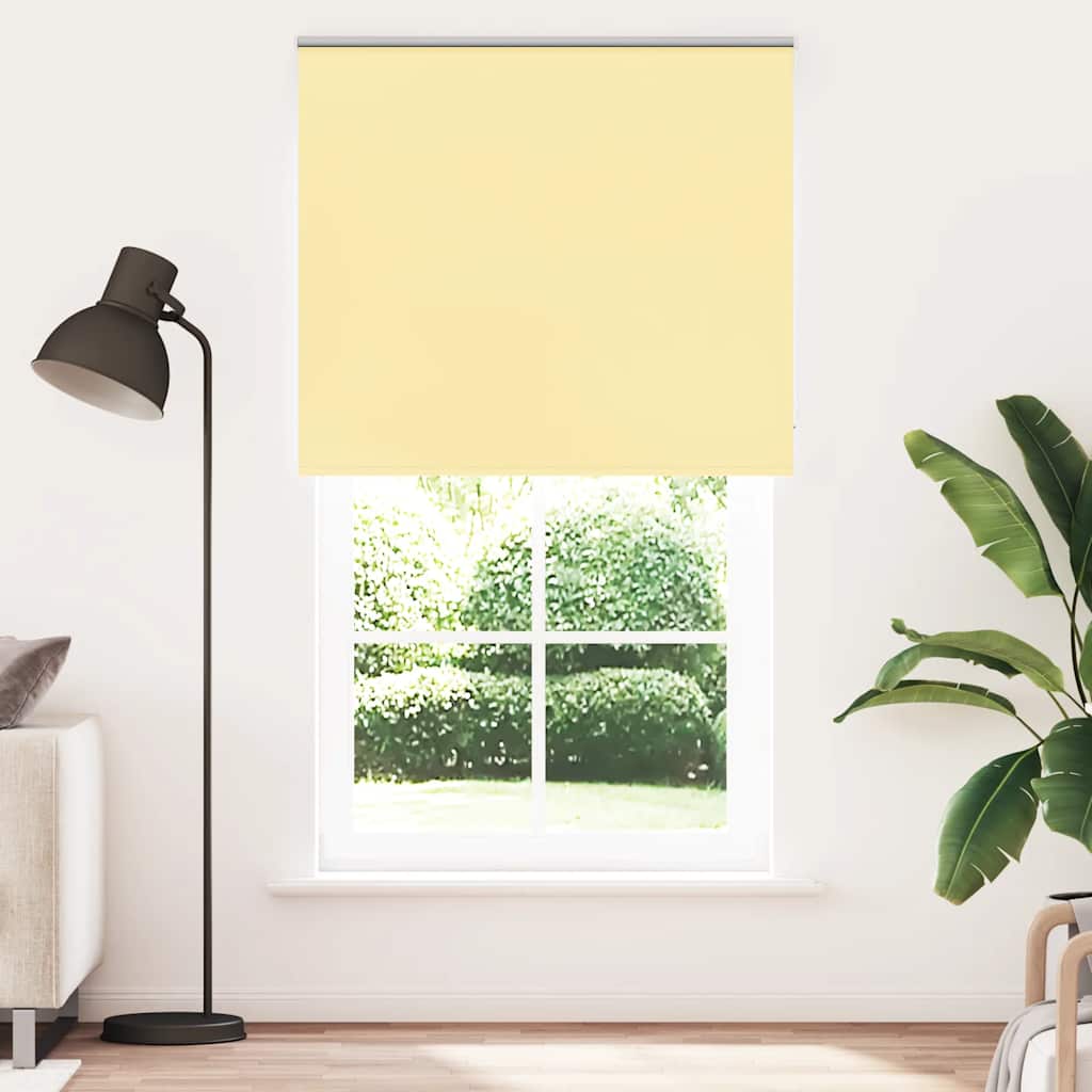 Vidaxl rolgordijn verduisterend 140x230 cm stofbreedte 136,6 cm geel