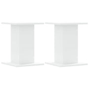 Vidaxl plantenstandaards 2 st 30x30x40 cm bewerkt hout wit - afbeelding 2