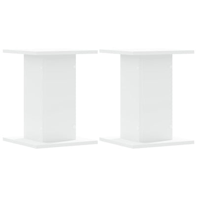 Vidaxl plantenstandaards 2 st 30x30x40 cm bewerkt hout wit
