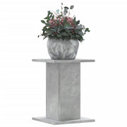 Vidaxl plantenstandaards 2 st 30x30x40 cm bewerkt hout betongrijs - afbeelding 1