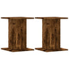 Vidaxl plantenstandaards 2 st 30x30x40 cm bewerkt hout gerookt eiken