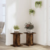 Vidaxl plantenstandaards 2 st 30x30x40 cm bewerkt hout gerookt eiken