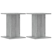 Vidaxl plantenstandaards 2 st 30x30x40 cm bewerkt hout grijs sonoma - afbeelding 2