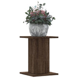 Vidaxl plantenstandaards 2 st 30x30x40 cm bewerkt hout bruin eiken - afbeelding 1