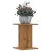 Vidaxl plantenstandaards 2 st 30x30x40 cm hout artisanaal eiken