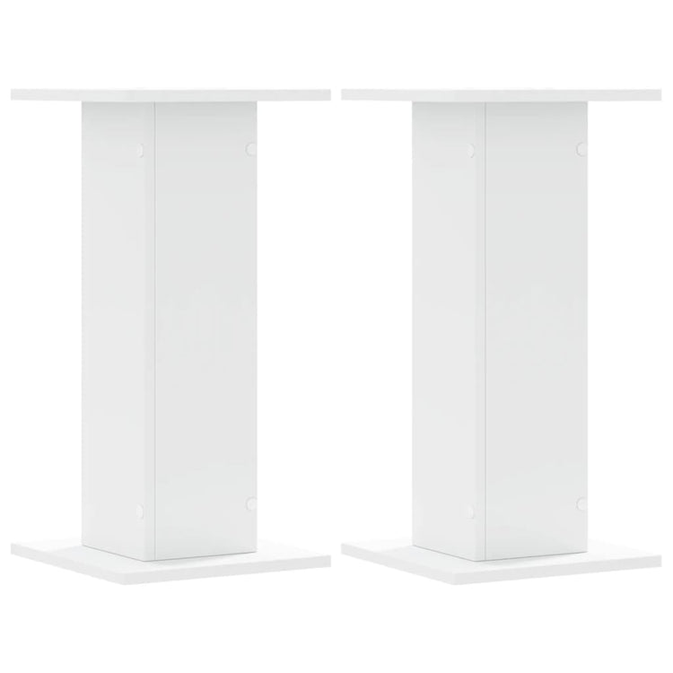 Vidaxl plantenstandaards 2 st 30x30x60 cm bewerkt hout wit