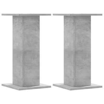 Vidaxl plantenstandaards 2 st 30x30x60 cm bewerkt hout betongrijs