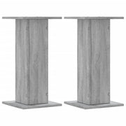 Vidaxl plantenstandaards 2 st 30x30x60 cm bewerkt hout grijs sonoma - afbeelding 2