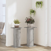 Vidaxl plantenstandaards 2 st 30x30x60 cm bewerkt hout grijs sonoma - afbeelding 3
