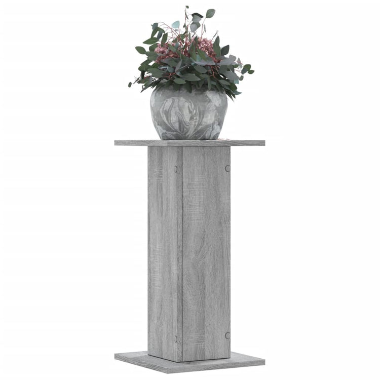 Vidaxl plantenstandaards 2 st 30x30x60 cm bewerkt hout grijs sonoma