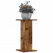 Vidaxl plantenstandaards 2 st 30x30x60 cm bewerkt hout oud houtkleurig - afbeelding 1