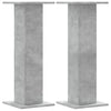 Vidaxl plantenstandaards 2 st 30x30x80 cm bewerkt hout betongrijs