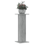 Vidaxl plantenstandaards 2 st 30x30x80 cm bewerkt hout grijs sonoma - afbeelding 1