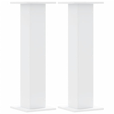 Vidaxl plantenstandaards 2 st 30x30x95 cm bewerkt hout wit