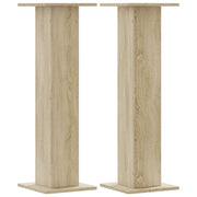 Vidaxl plantenstandaards 2 st 30x30x95 cm bewerkt hout sonoma eiken - afbeelding 2