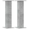 Vidaxl plantenstandaards 2 st 30x30x95 cm bewerkt hout betongrijs