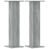 Vidaxl plantenstandaards 2 st 30x30x95 cm bewerkt hout grijs sonoma