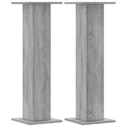Vidaxl plantenstandaards 2 st 30x30x95 cm bewerkt hout grijs sonoma - afbeelding 2