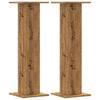 Vidaxl plantenstandaards 2 st 30x30x95 cm hout artisanaal eiken