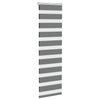 Vidaxl zebra rolgordijn 45x100 cm stofbreedte 40,9 cm donkergrijs