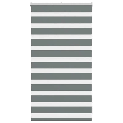 Vidaxl zebra rolgordijn 80x100 cm stofbreedte 75,9 cm donkergrijs