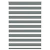 Vidaxl zebra rolgordijn 95x100 cm stofbreedte 90,9 cm donkergrijs