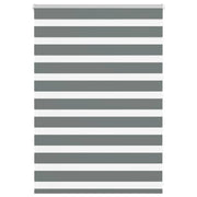 Vidaxl zebra rolgordijn 95x100 cm stofbreedte 90,9 cm donkergrijs - afbeelding 1