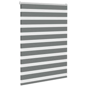 Vidaxl zebra rolgordijn 95x100 cm stofbreedte 90,9 cm donkergrijs - afbeelding 3