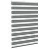 Vidaxl zebra rolgordijn 105x100 cm stofbreedte 100,9 cm donkergrijs