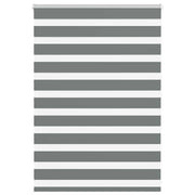Vidaxl zebra rolgordijn 110x100 cm stofbreedte 105,9 cm donkergrijs - afbeelding 1