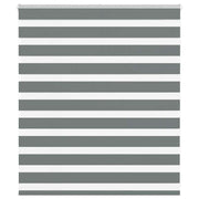 Vidaxl zebra rolgordijn 120x100 cm stofbreedte 115,9 cm donkergrijs - afbeelding 1