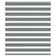 Vidaxl zebra rolgordijn 125x100 cm stofbreedte 120,9 cm donkergrijs