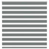 Vidaxl zebra rolgordijn 140x100 cm stofbreedte 135,9 cm donkergrijs