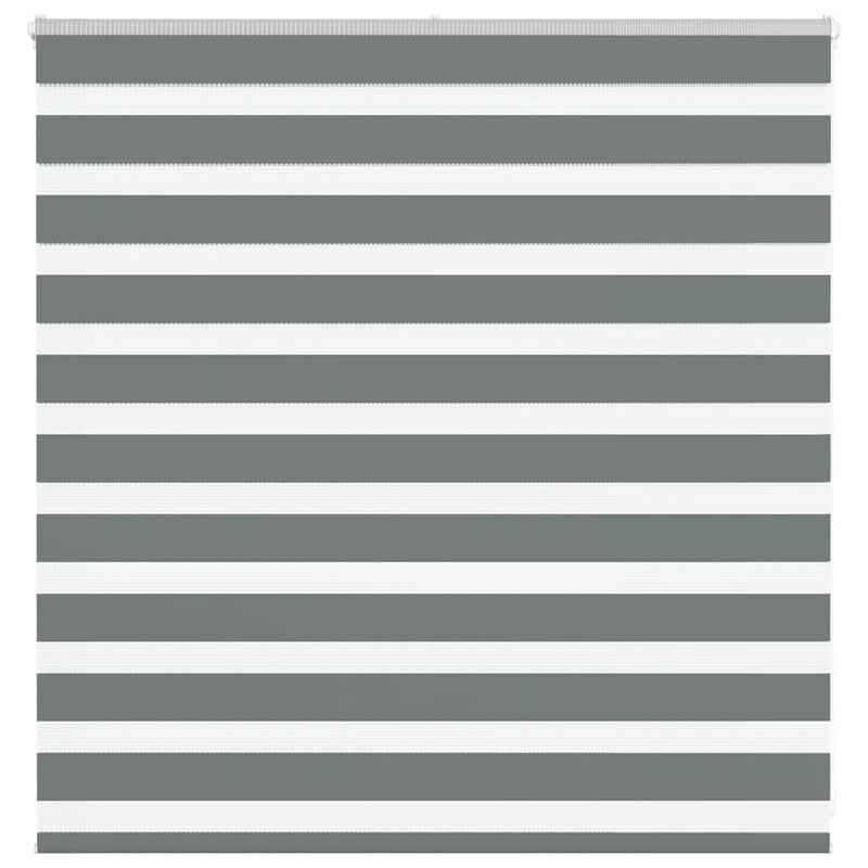 Vidaxl zebra rolgordijn 150x100 cm stofbreedte 145,9 cm donkergrijs