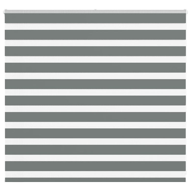 Vidaxl zebra rolgordijn 155x100 cm stofbreedte 150,9 cm donkergrijs