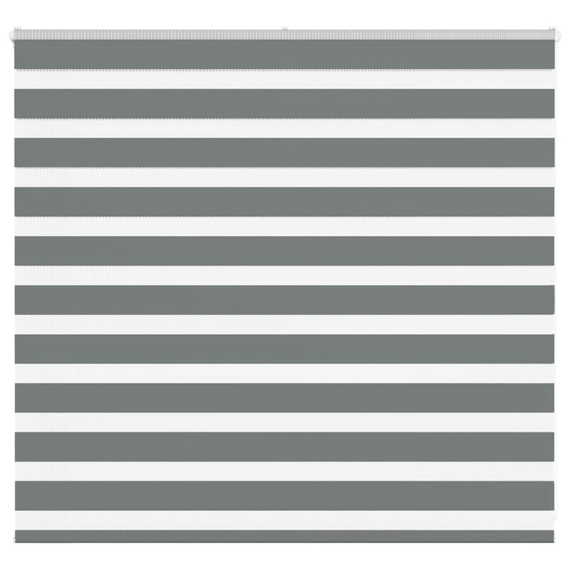 Vidaxl zebra rolgordijn 155x100 cm stofbreedte 150,9 cm donkergrijs