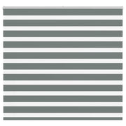 Vidaxl zebra rolgordijn 165x100 cm stofbreedte 160,9 cm donkergrijs - afbeelding 1