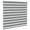 Vidaxl zebra rolgordijn 165x100 cm stofbreedte 160,9 cm donkergrijs