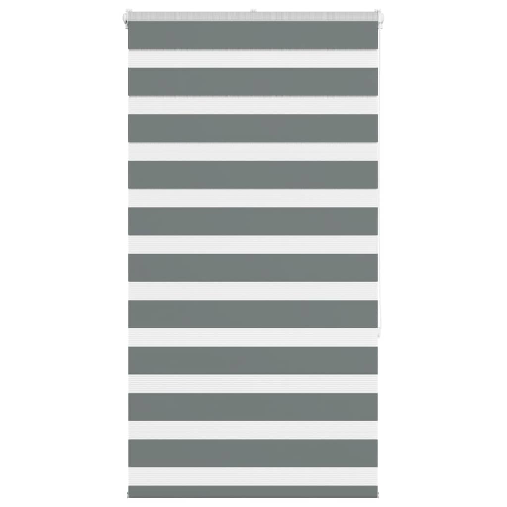 Vidaxl zebra rolgordijn 70x150 cm stofbreedte 65,9 cm donkergrijs