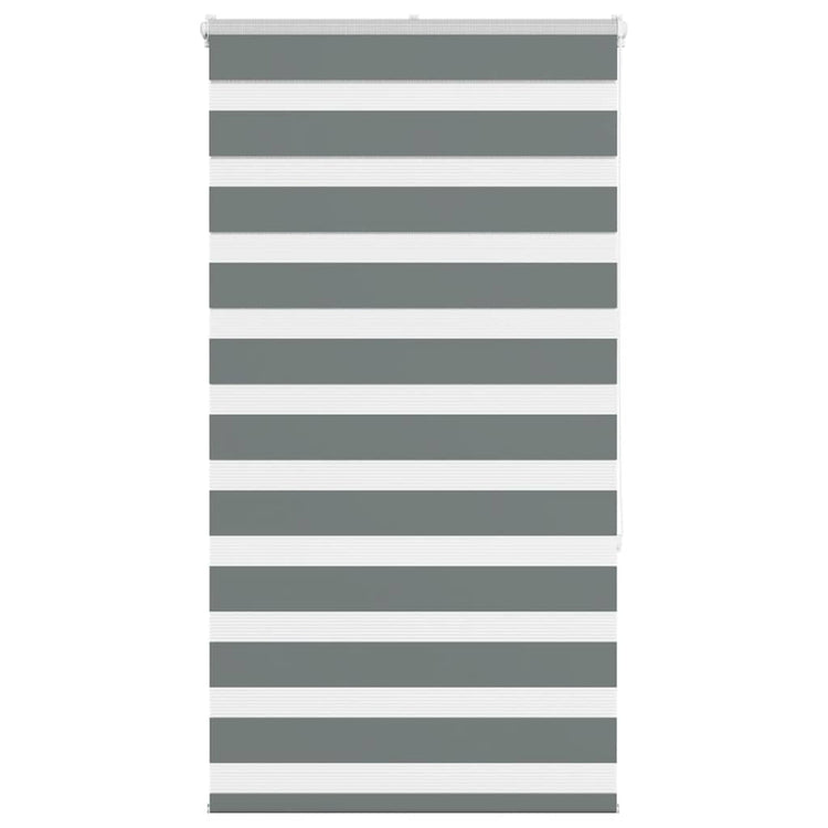 Vidaxl zebra rolgordijn 70x150 cm stofbreedte 65,9 cm donkergrijs