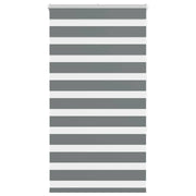 Vidaxl zebra rolgordijn 75x150 cm stofbreedte 70,9 cm donkergrijs - afbeelding 1